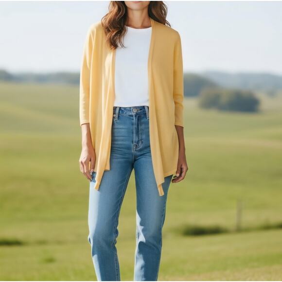 Chico's Women's XL Open Front Waterfall Cardigan - Picture 7 of 7